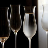 Qfdian  Minimalist Clear Frosted Wine Glass Elegant Tall Stemmed Glass Goblet Japanese-style  Home Bar Drinkware Wine Tasting Decor Gift