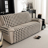Qfdian  Simple Non Stick Sofa Cover Cloth Fixed Anti Slip One-piece Sofa Cushion for Autumn and Winter Soft Skin Friendly and Warm