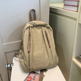 Qfdian Large Capacity Women Backpack Lightweight and Versatile College Student backpack fit A4 paper