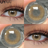 Qfdian  Contact Lenses Beauty Black Lens Makeup PATTAYA Green Lens Blue Eyes Color Lenses Natural Brown Lens Cosmetics Gray Eyes