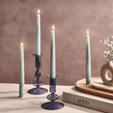 Qfdian  Creative and Minimalist Glass Candle Holder Vase Living Room Homestay Dining Table Decoration Romantic Gift Glass Candle Holder
