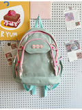 Qfdian Japanese Ins Transparent Ita Bags Kawaii Women Y2k Aesthetic Sweet Mini Backpacks Fashion All Match Cute Girls Schoolbags Trendy