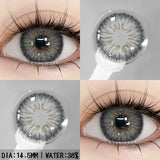 Qfdian Colorful Contact Lenses for Eyes 1pair Fashion Blue Eye Contacts Brown Lenses Gray Pupils Yearly Cosmetic Green Lenses