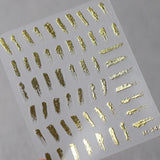 Qfdian 1pcs White 5D Pearl Lace Wave Lines Nail Art Stickers Elegant Exquisite Nail Decoration Decals DIY Self Adhesive Transfer Slider