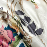 Qfdian 2025 new high-end luxury silky Sleeping naked digital printing washed silk style Bedding Set Duvet Cover Bed Sheet Pillowcases