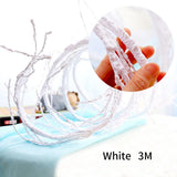 Qfdian  3m Hanging Rattan Artificial Fake Branches Tree Twigs Wall Trunk Cherry Branches Flexible Vines Home Garden Wedding Decoration