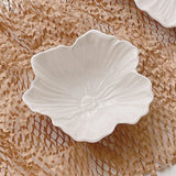 Qfdian  Vintage Embossed Flower Pattern Ceramic Bowl Dish, Dinner Plate Set, Household Breakfast Bowl, Dim Sum Plate, Kitchen Cutlery Se