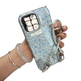 Qfdian  Ins Summer Floral Prints Phone Case，For IPhone 17 16 15 14 13 12 11 Pro Max XR XS MAX 78PLUS，Shockproof Soft Cases Covers