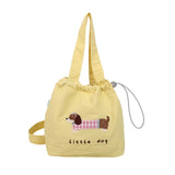 Qfdian  Casual All Match Ins Shoulder Handbags Kawaii Cute Cartoon Flocking Dots Top-Handle Bags Women Sweet Y2k Aesthetic Mini Clutches