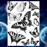 Qfdian  Ankle Flora Cherry Lavender Flash Fake Waterproof Tattoos Temporary Women Arm Chest Tattoo Stickers Body Art Custom Tatoos
