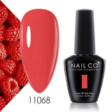 Qfdian  15ml 334 Blue Pink Colors Nail Gel Polish Soak Off UV LED Nail Lacquer Varnish Semi Permanent Nail Art Gel For Nail Art