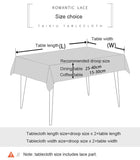 Qfdian  Nordic PVC Printing Tablecloth Washable waterproof oil-proof anti-ironing light luxury high-grade lace lace household tablecloth