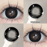 Qfdian  1 PAIR Big Brown Contact Lenses for Makeup Eyes Big Black Lenses Myopia Color Contact Lenses Belleza Pupils Grey Lenses