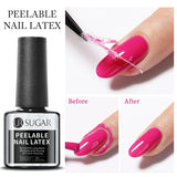 Qfdian 7ml Crystal Jelly Nude Rubber Base Gel Transparent Semi-permanent Varnish UV LED Construction Gel Nail Art Manicure