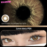 Qfdian  Natural Brown Big Eyes Color Contact Lenses for Eyes Blue Beauty Natural Pupils Style Lens Contacts Fast Shipping Yearly