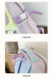 Qfdian High-capacity Casual Contrast Color Backpacks Y2k Aesthetic Transparent Schoolbags Streetwear Students Patchwork Backpack Women