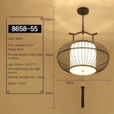 Qfdian  New Lantern Pendant Light Personalized and Creative Tea Room Light Iron Art Yang Table Light Fabric Simple Chinese Style