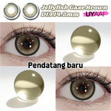 Qfdian  1Pair Fashion Big Lenses Colored Contact Lenses for Eyes Beauty Blue Eyes Lenses Natural Green Brown Grey Lens