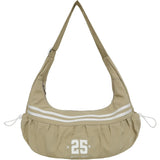 Qfdian 2025 New Trendy Striped Handbags Casual Men Women Outdoor Sports Crossbody Bag Y2k Aesthetic Ins All Match Travel Shoulder Bags