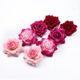 Qfdian  50PCS 10CM Big Roses Artificial Flower Home Decoration Christmas Wreaths Wedding Bridal Accessories Clearance Headwear Brooch