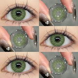 Qfdian 1pair Gray Color Contact Lenses Softlens for Eyes Lenses Cosmetic Eyecontacts Yearly Use
