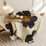 Qfdian   Ins Style Sunflower Nap Blanket Camping Warm Single Person Leisure Thick Blanket Sofa Air Conditioning