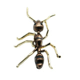 Qfdian  Fashionable and minimalist black and yellow ant brooch, versatile daily couple charm jewelry accessories, gifts