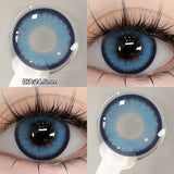 Qfdian  2PCS Silver Knight Contact Lenses for Eyes Rainbow Colored Eye Lenses Beauty Pupils Gradient Contact Lenses Optical Lens