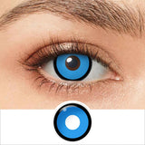 Qfdian Halleoween Contact Lens Amine Cosplay Lenses Black Out Cosplay Color Contact Lenses for Eyes Party Make Up Manson Lenses