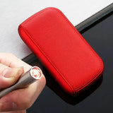 Qfdian  A faux leather lighter pack for men's exquisite gift pack, not including a lighter