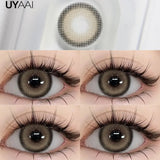 Qfdian  NEW Color Contact Beauty Blue Colorcon PATTAYA Series Lens Natual Brown Lens Cosmetic Colorcon Beauty Soft Green Pupils