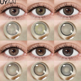 Qfdian  Contact Lenses NEW Makeup Colored Pupils Cosmetics Color Contacts Lenses Brown Natural Pupils Black Lens Beauty Green Lens