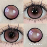 Qfdian  1 Pair Super Contact Lenses for Eyes Fashion Color Pupils Makeup Eye Lenses Green Contact Lenses Pink Brown Blue Lenses