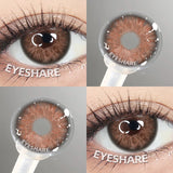 Qfdian 1 Pair Brown color Contact Lenses for Eyes Blue Lenses Gray contact Lenses eye makeup Eye Cosmetics