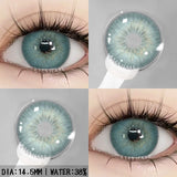 Qfdian Colorful Contact Lenses for Eyes 1pair Fashion Blue Eye Contacts Brown Lenses Gray Pupils Yearly Cosmetic Green Lenses