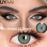Qfdian  NEW Color Contact Lenses Siri Series Women Makeup Color Pupils Natural Contact Lens Cosmetics Beauty Green Lens Blue lens