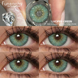 Qfdian  1pair Bloom Black Contact Lenses for Eyes Natural Cosmetic Brown Gray Pupil Eye Lens Color Lens Fashion Beauty Yearly