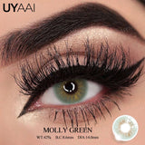 Qfdian  Colored Contact Lens Natural Pupils Black Lenses Beauty Green Contacts Makeup Blue Pupils Lenses Eye Contacts Natual Look