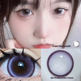 Qfdian  1 Pair/2pcs Color Contact Lenses for Bubble Series Eyes Fashion Natural Pupils Beauty Lens Eyes Myopia Lens Brown Lens
