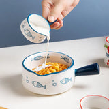 Qfdian  Ceramic sauce boat, finger bowl, milk pouring pot and guiding bowl, can enter the oven