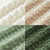 Qfdian  double-sided design Throw pillows cover Soft Boho style Square pillowcases Farm Neutral Nordic Home Decor Striped Corduroy 1PC