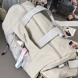 Qfdian  Vintage Y2k Aesthetic Simple Gym Bags Women Casual Shoulder Underarm Bag Grunge All Match Trendy Handbags Crossbody Streetwear