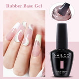Qfdian  15ml Semi-permanent Rubber Base For UV Gel Nails Polish Manicure LED Hybrid Enamel Lakiery Hybrydowe Vernis Gel Varnishes