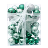 Qfdian  30pcs Christmas Balls Ornaments Set Christmas Tree Hanging Pendant Star Topper Xmas Bauble Ball Noel Navidad New Year Decoration