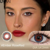Qfdian  NEW Color Contact Beauty Blue Colorcon Natual Black Lens Big Eyes Cosmetic Red Lenses Colorcon Beauty Brown Soft Pupils