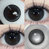 Qfdian  1 Pair(2pcs) Brown Beauty Colored Contact Lenses for Eyes Purple Halloween Lens Big Eye Lens Natural Look Gray Blue Lens