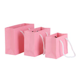 Qfdian  5/10/20PCS Black White Pink Color Kraft Gift Bags With Rope Handles for Party Gift Wrapping Favor Bag Clothes Packing Gift Bags