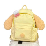 Qfdian Japanese Y2k Aesthetic Sweet Kawaii Backpack Preppy Girls Fluffy Ears Schoolbags Cartoon Cute Chic Backpacks for Women Students