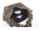 Qfdian Grunge Harajuku Leopard Shoulder Bags Luxury Design All Match Crossbody Bag Trend Casual Vintage Ins Women's Handbags Streetwear