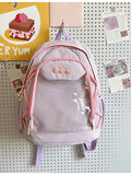 Qfdian Japanese Ins Transparent Ita Bags Kawaii Women Y2k Aesthetic Sweet Mini Backpacks Fashion All Match Cute Girls Schoolbags Trendy